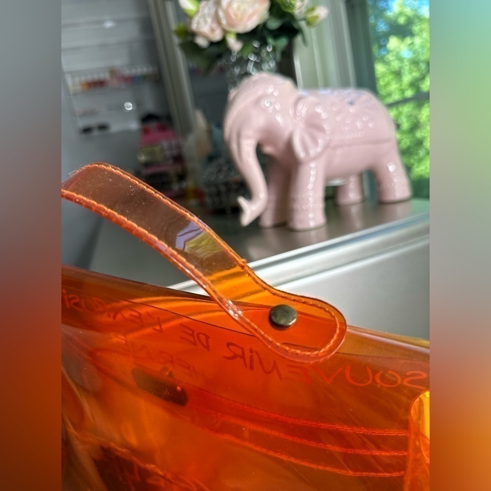 Hermes Vinyl Kelly 40 Beach Handbag View 4